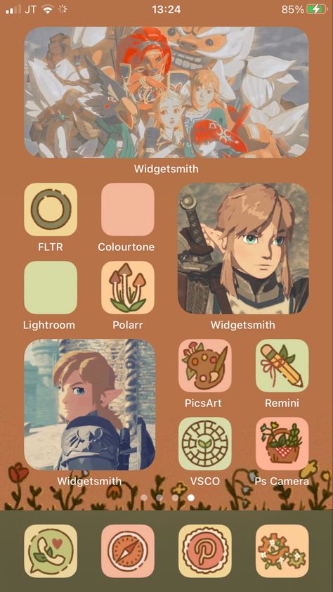 Zelda Botw App Icons, Legend Of Zelda Widget Icons, Zelda Widget Icons, Zelda Phone Theme, Link Botw, Desktop Icons, Ios Phone, Camera Icon, Apple Icon