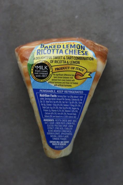 Trader Joe's Baked Lemon Ricotta Cheese review #traderjoes Lemon Ricotta Recipes, Baked Lemon Ricotta Cheese Recipe, Baked Lemon Ricotta Cheese, Baked Lemon Ricotta, Lemon Ricotta Cheese, Lemon Ricotta Cheesecake, Recipe Using Lemons, Ricotta Recipe, Ricotta Cheese Recipes