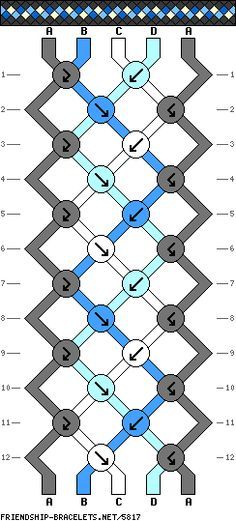 friendship bracelet patterns - 5 strings 12 rows 4 colors String Friendship Bracelets, Floss Bracelets, Knot Bracelets, Diy Friendship Bracelet, String Bracelet Patterns, Friendship Bracelets Easy, Friendship Bracelet Patterns Easy, Yarn Bracelets, Cute Friendship Bracelets