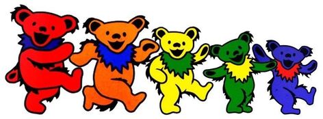 Grateful Dead Vehicle Stickers Dancing Bears Family Customized apprx. 9.5" Wide Grateful Dead Wallpaper, Vehicle Stickers, Grateful Deadhead, Grateful Dead Bears, Grateful Dead Dancing Bears, Dead And Company, Dancing Bears, Forever Grateful, Band Logos