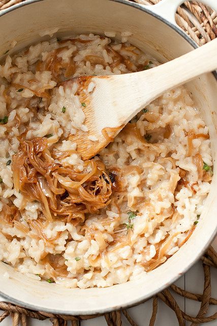 Onion Risotto, Creamy Rice, Caramelized Onion, Risotto Recipes, Rice Dishes, Caramelized Onions, One Pot Meals, Couscous, Side Dish Recipes