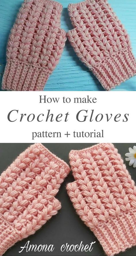 Puff Stitch Fingerless Gloves Crochet Pattern - CrochetBeja Puff Stitch Fingerless Gloves, Crochet Puff Stitch Fingerless Gloves Free Pattern, Fingerless Crochet Mittens, Crochet Handwarmer Free Pattern, Crochet Patterns For Fingerless Gloves, Fingerless Mitts Crochet Pattern Free, Crochet Wrist Warmers Free Pattern Easy, Fingerless Gloves Pattern Crochet, Fingerless Crochet Gloves Pattern Free