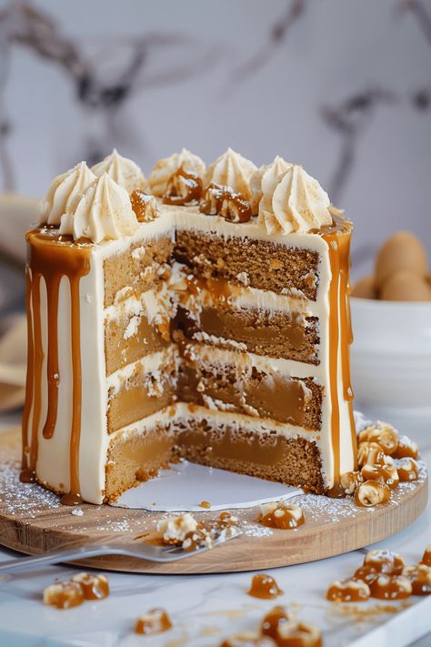 Decadent Salted Caramel Cake Recipes: Indulge in Dark Chocolate & Caramel Goodness Best Caramel Cake Recipe, Caramel Cake Recipes, Salted Caramel Cake Recipe, Root Beer Cake, Caramel Cake Recipe, Salted Caramel Frosting, Dark Chocolate Caramel, Whiskey Cake, Salted Caramel Cake