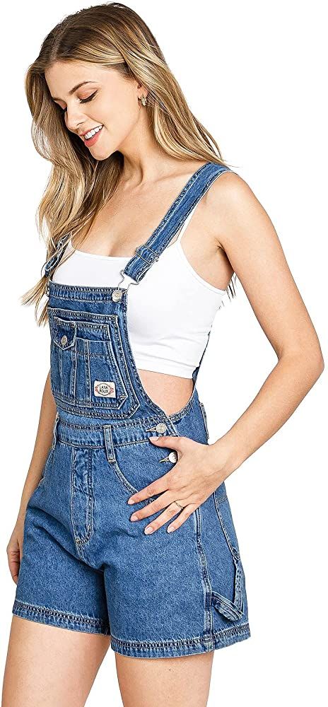 Bib And Brace Overalls, Denim Romper Shorts, Denim Overalls Shorts, Short Overalls, Black Overalls, Denim Romper, 90s Retro, Overalls Women, Denim Overalls