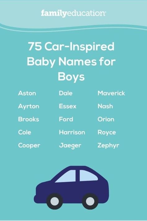 Names For Your Car, Car Baby Names, Different Cars Names, Car Names Ideas, Sports Car Names, Ford Orion, Baby Biy Names, Uncommon Baby Boy Names, Baby Driver