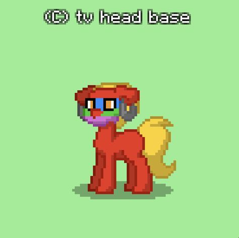 TV head base for pony town :) Ponytown Tv Head, Tv Head Oc Base, Pony Town Hat Ideas, Pony Town Base Skin, Pony Town Skins Ideas Base, Pony Town Base, Ponytown Hacks, Eye Outline, Ponytown Ideas