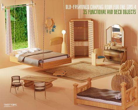 Sims Bedroom Patreon, Build And Buy Cc, Ts4 Build Mode Cc, Ts4cc Build, Sims Bedroom Cc, Sims 4 Decor Cc, Sims 4 Decor, Camping Bedroom, Mods Ts4