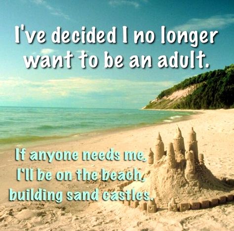 Sand Castle Quote. Featured on Beach Bliss Living: http://beachblissliving.com/amazing-sand-castles-funny-sand-sculptures/ Castle Quotes, Building Sand, Sand Castles, Beach Humor, Ocean Quotes, Sand Sculptures, Holiday Quotes, I Love The Beach, Beach Quotes