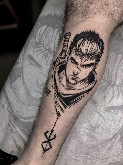 Guts Guts Tattoo, Anime Tats, Tattoo Designer, Tatting, Tattoo Ideas, Tattoo Designs, Tattoos, Anime, Quick Saves