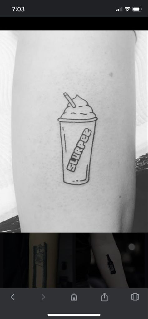 Slurpee Tattoo, 7 Eleven Slurpee, 7 Eleven, Tattoo Flash Art, Art Geometric, Flash Art, Tattoo Flash, Flash Tattoo, Tattoos And Piercings