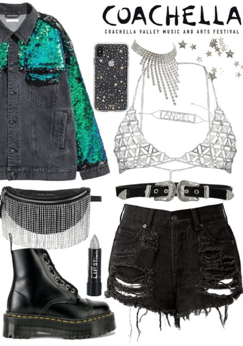 Coachella Grunge Outfit, Chocella Outfits, Cochella Outfits Woman, Outfit Electronic Party, Coachella Outfit 2022, All Black Coachella Outfit, Cochella Outfits 2023, Coachella Outfit Ideas 2023, Coachella Outfit Black