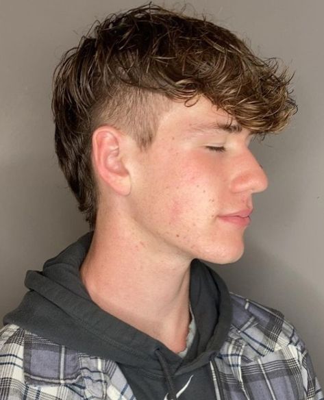 Spikey Mullet Hair Men, 2023 Mullet Hair Men, Modified Mullet For Men, Subtle Mohawk Men, Boy Mullet Haircut Kids, Faded Mullet Boys, Short Mullet For Men, Teen Mullet Haircut, Teen Boy Mullet