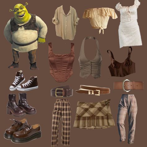 Shrek Outfit Ideas, Shrek Rave Outfit, Shrek Outfit, Shrek Rave, Shrek Halloween, Halloween Outfit, Shrek, Rave Outfits, Halloween Outfits