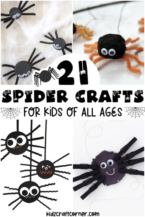 Get ready to spin some crafty webs of fun with our exciting spider-themed craft project! Unleash your child's imagination as they create their very own eight-legged friends. These spider crafts for kids are perfect to try any time of the year! Halloween Spider Craft Preschool, Preschool Spider Crafts, Spider Headband Craft, Spider Crafts Preschool, Spider Crafts For Kids, Diy Spiders, Spiders For Kids, Halloween Paper Decorations, Halloween Spider Craft