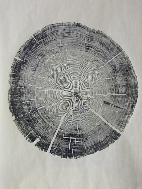 Bryan Nash Gill - Woodcut Prints Tree Ring Art, Woodcut Art, Tree Rings, Tree Stump, Artsy Fartsy, Art And Design, A Tree, Hình Xăm, Printmaking