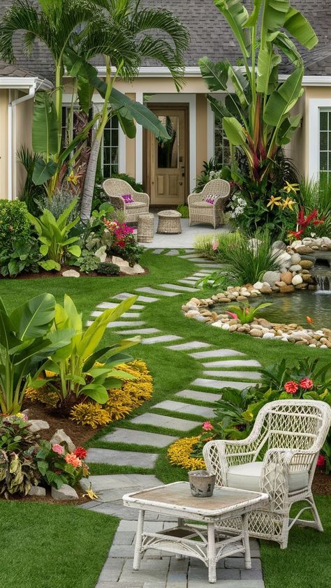 Yard Landscape Ideas, Front Yard Landscape, Creative Garden Decor, Front Garden Landscape, Yard Landscape, Front Yard Garden Design, Modern Landscape Design, Home Garden Design, Outdoor Gardens Design