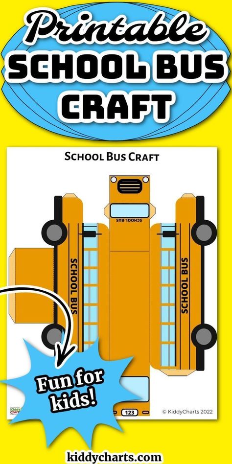 In this post, we share a printable school bus craft for all of those with kids that love cars, buses, and trains! This fun downloadable kid's craft includes 4 pages and is so easy. All your child has to do is cut out the template and stick it all together! Print this free craft for your child today! School Bus Craft, Bus Craft, School Bus Crafts, Bus Crafts, Printable School, Reward Chart Kids, Buses And Trains, Curious Kids, Simple Craft