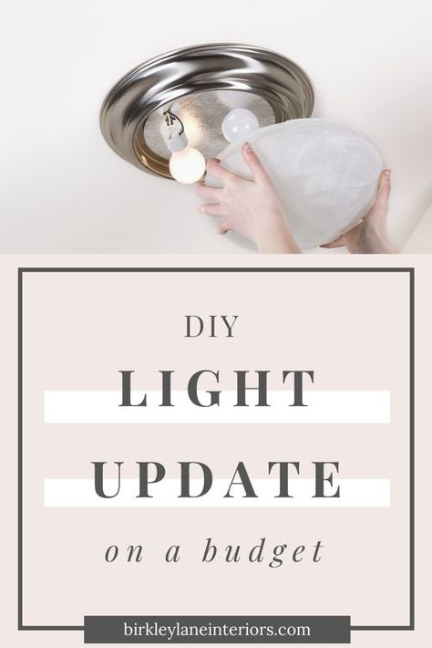 Take your kitchen light fixture from fugly to farmhouse with this easy chandelier makeover DIY!! You’re going to LOVE how you can easily update your room with these DIY cage lights and a little black paint! Seriously can’t get over how amazing these DIY kitchen light fixtures turned out! Cover Light Fixture Diy, Update Old Light Fixtures Diy, Update Kitchen Lighting, Diy Flush Mount Light Cover, Light Fixture Update Diy, Dome Light Makeover, Update Light Fixture Diy, Updating Light Fixtures Diy, Diy Flush Mount Light Makeover