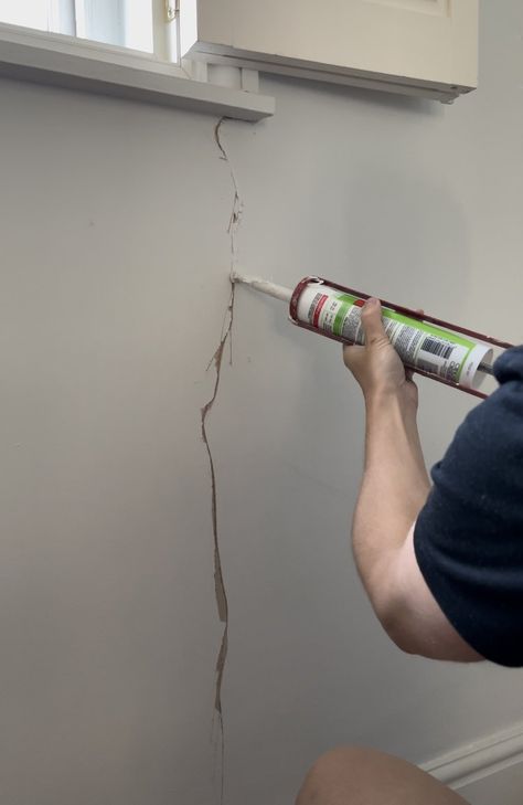 How To Fix A Hairline Crack On A Plaster Wall So It Doesn't Come Back Repairing Plaster Walls, Plaster Repair, Bold Bohemian, Cracked Wall, Drywall Repair, Bohemian Rugs, Home Fix, Up House, Diy Home Repair