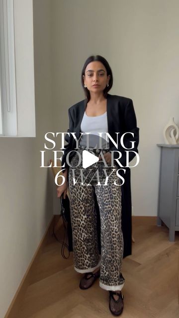 @sheerluxe_me on Instagram: "This week, @__amrita__singh__ shows us 6 ways to wear these @mango leopard print trousers…

Look 1: 
@thefrankieshop Shirt
@12storeez Selt
@adidas Sambas
Balenciaga Bag 
Hermès Scarf 
@cosstores Earrings

Look 2:
Jil Sander Coat
@oysho Tank 
Khaite Belt 
@maisonalaia Shoes & Bag

Look 3 
@paolavilas Earrings
Bottega Veneta Shirt
Khaite Belt

Look 4:
@cosstores Blazer
Victoria Beckham T-Shirt
Khaite Belt
@byalona Earrings
Bottega Clutch
@studioamelia_ Shoes

Look 5:
@hm Shirt
Khaite Belt
Bottega Bag

Look 6:
@theory__ Blazer
Tiffany Necklace
@manu_atelier Bag
Hermès Scarf" Leopard Trousers Outfit Street Styles, Leopard Print Bag Outfit, Leopard Print Trousers, Leopard Trousers Outfit, Leopard Print Trousers Outfit, Khaite Belt, Leopard Belt Outfit, Leopard Bag Outfit, Bottega Veneta Shirt