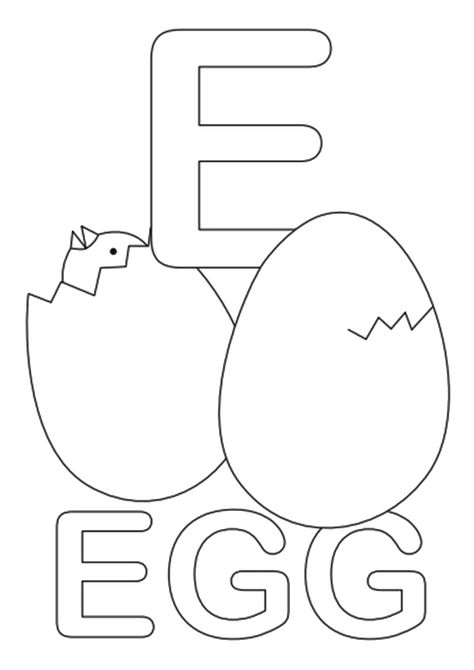 Top 10 Letter ‘E’ Coloring Pages Your Toddler Will Love To Learn & Color Letter E Coloring Page Free Printable, E Worksheets Preschool, Letter E Coloring Page, E Coloring Page, Farm Worksheets, Letter E Craft, Letter A Coloring Pages, Egg Coloring Page, Puppy Coloring Pages