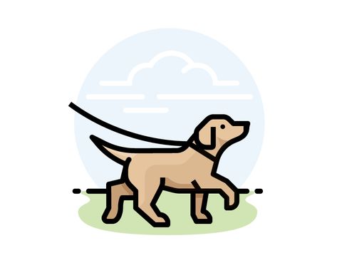 Dog Walking Outdoors by Scott Lewis #Design Popular #Dribbble #shots Dog Walking Logo, Walking Cartoon, Dog Design Art, Walking Outdoors, Dog Walking Business, Dog Animation, Chasing Cars, Shock Collar, Dog Camping