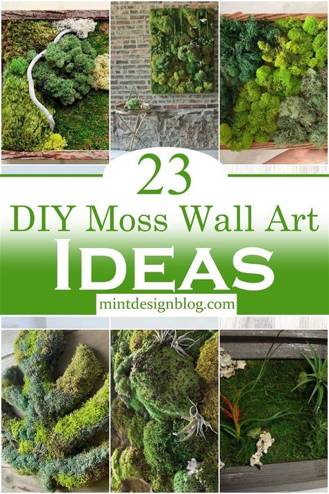 Diy Moss Wall Art, Diy Moss Wall, Plant Wall Diy, Living Wall Indoor, Wall Terrarium, Succulent Wall Garden, Diy Moss, Metal Flower Wall Art, Landscapes Beautiful