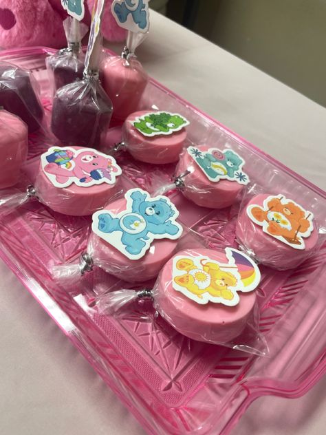 #decor #decoration #oreos #oreotreats #treats #carebears #candybar #candy #party #birthday Care Bears Candy Table, Care Bear Treats, Bear Oreos, Tae Birthday, Bear Treats, Pregnant Ideas, Care Bears Birthday Party, 80s Birthday, Oreo Treats