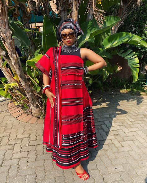 Xhosa Traditional Dresses, Xhosa Traditional Attire, Xhosa Attire, South African Traditional Dresses, African Traditional Wear, African Traditional Wedding Dress, Shweshwe Dresses, Traditional Attires, African Print Clothing