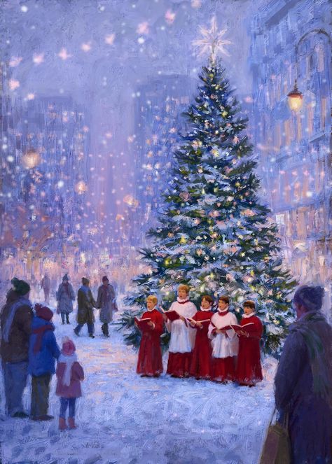 Daniel Rodgers | Advocate Art Christmas Scenery, Animated Christmas, Christmas Scenes, Noel Christmas, Christmas Mood, Christmas Paintings, Christmas Illustration, Christmas Images, Christmas Designs