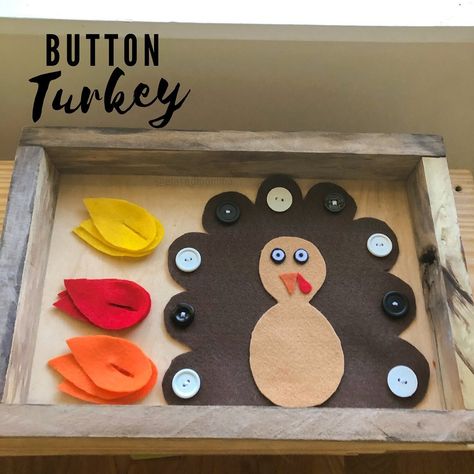 Montessori Holiday Crafts, Preschool Thanksgiving Table Centerpiece, Montessori Fall Art Activities, Montessori November Practical Life, November Table Top Activities, Thankful Prek Activities, Thanksgiving Practical Life Montessori, Felt Activities Preschool, Thanksgiving Curriculum Toddlers