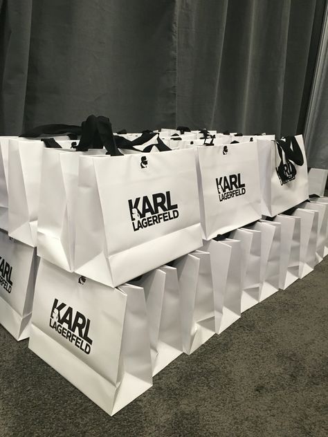 Karl Lagerfeld Aesthetic, Luxury Baguette Shopping Bags, Dior Shopping Bag Aesthetic, Karl Bags, Karl Lagerfeld Bag, Harrods Shopping Bag, Shoping Bag, Sparkly Bag, Karl Lagerfeld Bags