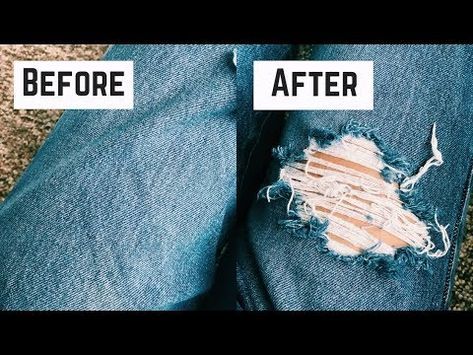 We have to admit it, ripped jeans are awesome but come with a price. Here's a guide on how to make ripped jeans at home by following these methods How To Distressed Jeans, How To Rip A Jeans, How To Make Your Jeans Ripped, How To Make Torn Jeans Diy, How To Make Rugged Jeans At Home, How To Torn Jeans At Home, How Do You Distress Jeans, Ripped Jeans Pattern, How To Shred Jeans Diy