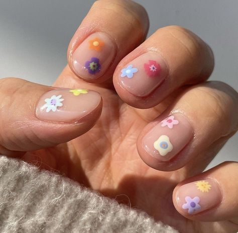 Cute Short Nail Designs, Minimal Nails Art, Cute Short Nails, Hello Nails, Romantic Nails, Spring Nail Designs, Cute Spring Nails, Korean Summer, Spring Nail Colors