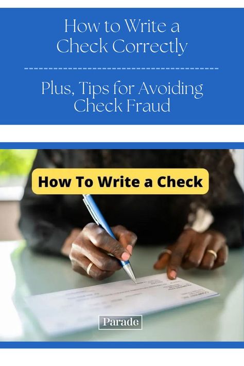 How to Write a Check Correctly—Plus, Tips for Avoiding Check Fraud #check #checkfraud #checks #checktips #taxseason https://parade.com/living/how-to-write-a-check Writing Checks, Tax Season, Getting Organized, Need To Know, Checks, Writing