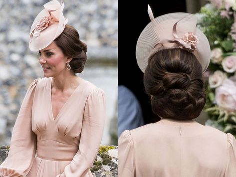 Classy Updo Hairstyles, Classy Updo, Braided Chignon, Kate Middleton Hair, Kate Middleton Wedding, Side Swept Curls, Bride Updo, Elegant Updos, The British Royal Family