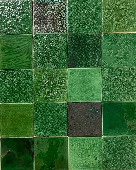 Green Tile Aesthetic, Green Tile Wallpaper, Green Bathroom Tiles Vintage, Green Tile Restaurant, Zellica Forest Green Tile, Emerald Aesthetic, Dark Green Naturalism Aesthetic, Pretty Tiles, Green Tiles