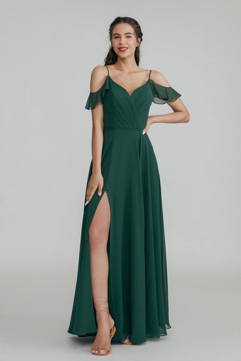 Top 10 Colors for Spring/Summer Bridesmaid Dresses 2021 | Tulle & Chantilly Wedding Blog Ivory Evening Dress, Ruffles Bridesmaid Dresses, Jenny Yoo Bridesmaid, Plus Size Bridesmaid, Bridesmaid Dress Styles, Green Bridesmaid, Jenny Yoo, Green Bridesmaid Dresses, Bridesmaid Dresses Plus Size