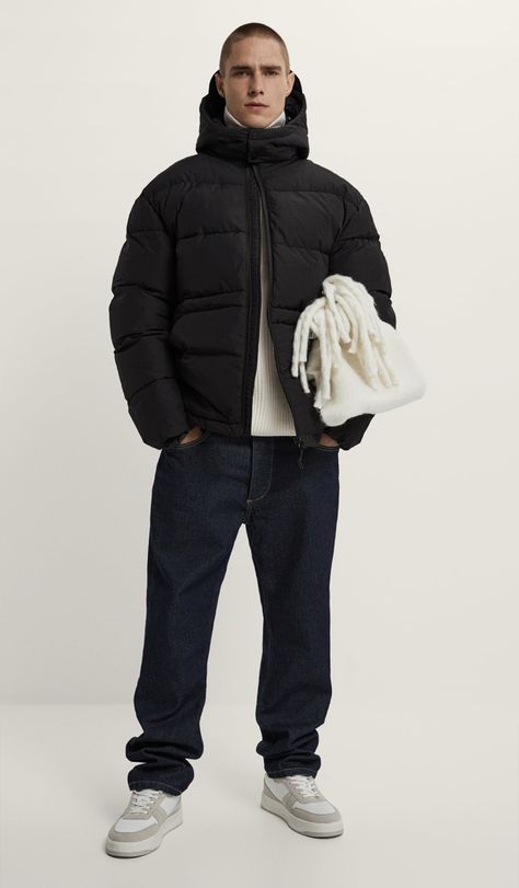 Sleeveless Outfit Men, Buffer Jacket Outfit, Buffer Jacket, Black Puffer Jacket Outfit, Puffer Jacket Outfit Men, Puffer Jacket Outfit, Outfit Brown, Adidas Retro, Hooded Puffer Jacket