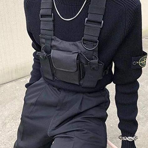 Tactical Vest Outfit, Tactical Vest Fashion, Outfit With Vest, Tactical Chest Rigs, Tactical Style, Edc Backpack, Tactical Wear, Island Outfit, Chest Rig