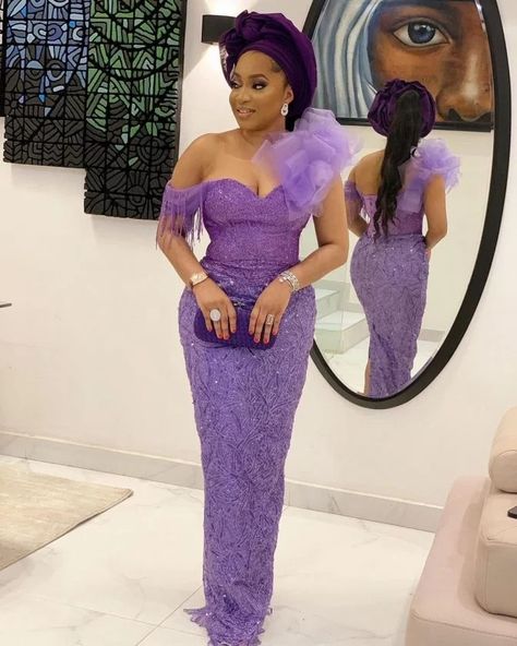 Latest and Beautiful Lace Styles for Ladies 2022. - Ladeey Lace Styles For Wedding Guest, Lace Gown Styles Aso Ebi, Lace Asoebi Styles, Latest Lace Styles, Asoebi Lace Styles, Lace Styles For Wedding, Event Attire, Aso Ebi Lace Styles, Elegant Prom Dress