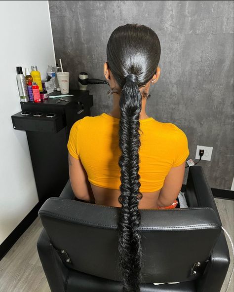 Fishtail Bun, Fishtail Ponytail, Hair Inches, Natural Hair Ponytail, Hairstyles For Seniors, Fishtail Braid, Cute Ponytails, Silk Press Natural Hair, Ponytail Hair Extensions