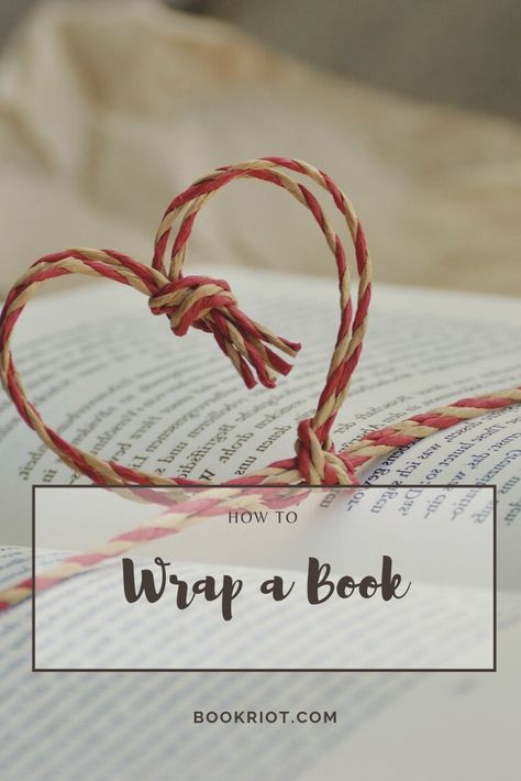 How To Wrap A Book from Book Riot | Wrap A Book DIY | Wrapping Paper Alternatives | Book Gifting Ideas | Literary Gifts DIY | #books #gifting #holiday #gifts Creative Ways To Wrap Books, Fun Ways To Wrap A Book, Gift Wrapping Books Ideas, How To Gift Wrap A Book, How To Wrap Books As Gifts Presents, Wrapping Books For Gifts, Gift Wrapping Books, How To Wrap A Book, Book Wrapping Ideas