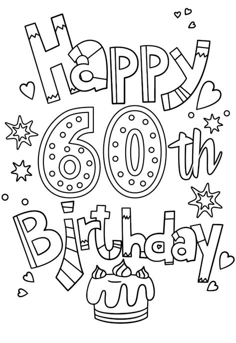 Free 60th Birthday Printables, Birthday Card 60 Years Diy, 60th Birthday Cards For Ladies, Hedgehog Recipe, Happy Birthday 60, Printable Birthday Cards, Birthday Photo Album, 60th Birthday Card, Denim Party