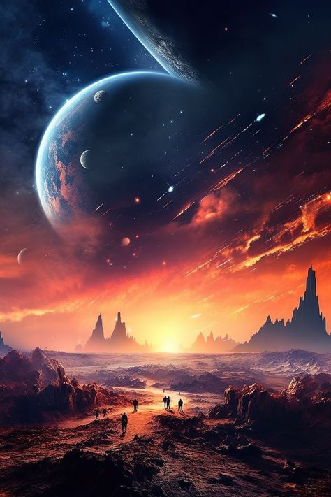 Planet Surface, Space Landscape, New Planet, Biblical Paintings, Space Aesthetic, Imaginary World, Time Space, Space Wallpaper, Space Artwork