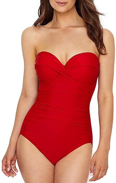 Miraclesuit Womens Rock Solid Madrid Underwired Swimsuit Size 12 in Cayenne Red: Miraclesuit: Amazon.co.uk: Clothing Miracle Suit, Miracle Suit Swimwear, Plus Swim, Swimwear Tankini, Bare Necessities, Rock Solid, Shop Swimwear, Cayenne, One Piece Swimsuit