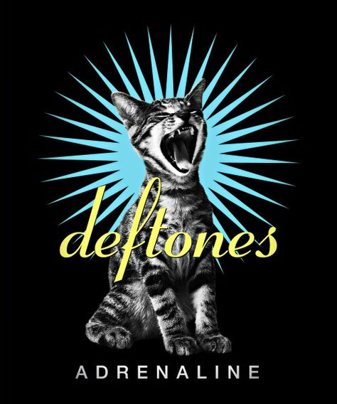 Deftones cat Adrenaline Deftones Cat, Arte Art Deco, Poster Color, Paper Note, Dorm Posters, Cat Poster, Dark Grunge, Cat Hoodie, Cat Posters