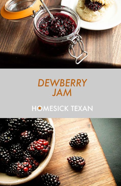 Dewberry jam | Homesick Texan Dewberry Jam Recipe, Dewberry Recipes, Texas Recipes, Vegan Sauce Recipes, Wild Blackberries, Homesick Texan, Texas Spring, Lemon Bread, Garden Fun