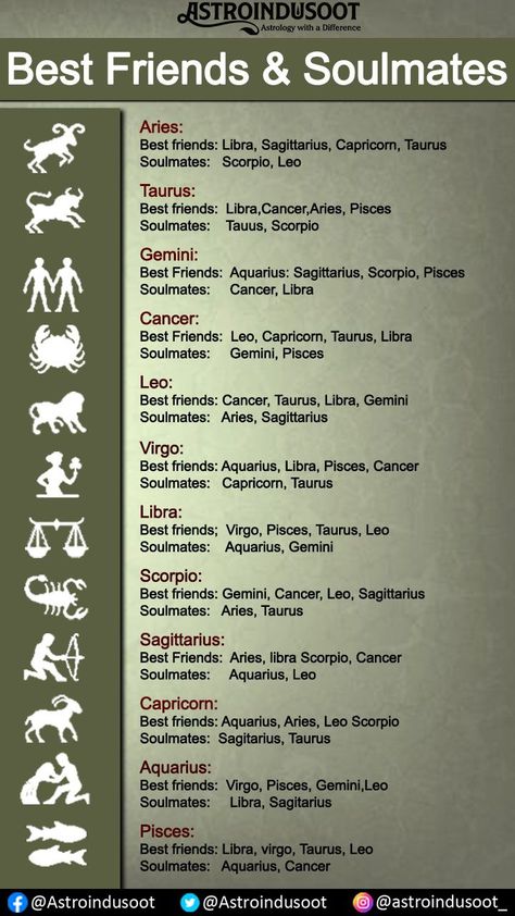 Check which zodiac sign is your soulmate and friend Best Friends Soulmates, Zodiac Signs Best Friends, Friends Soulmates, Horoscope Signs Dates, Zodiac Signs Couples, Zodiac Signs Meaning, Zodiac Signs Chart, Aquarius Quotes, Libra Zodiac Facts