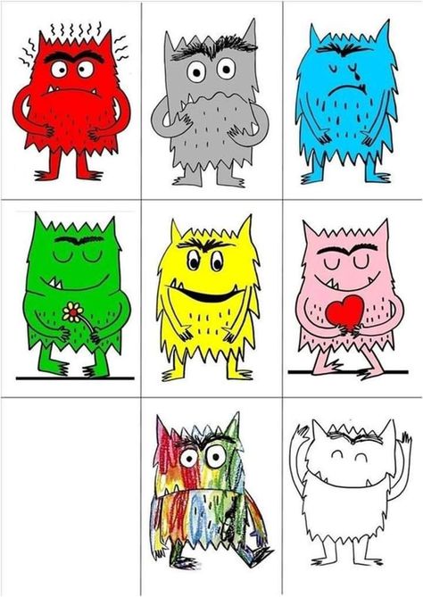 Emotion Corner Preschool, Feelings Activities Preschool, Monster Activities, Emotions Preschool, Visible Learning, Feelings Activities, Calming Corner, Monster Craft, Emotions Activities